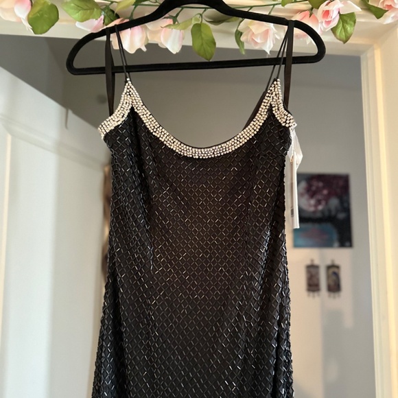 Mac Duggal Maxi Beaded Dress - Picture 2 of 11